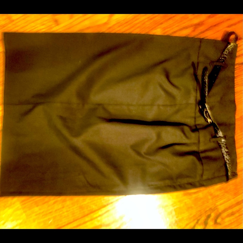 Black straight skirt